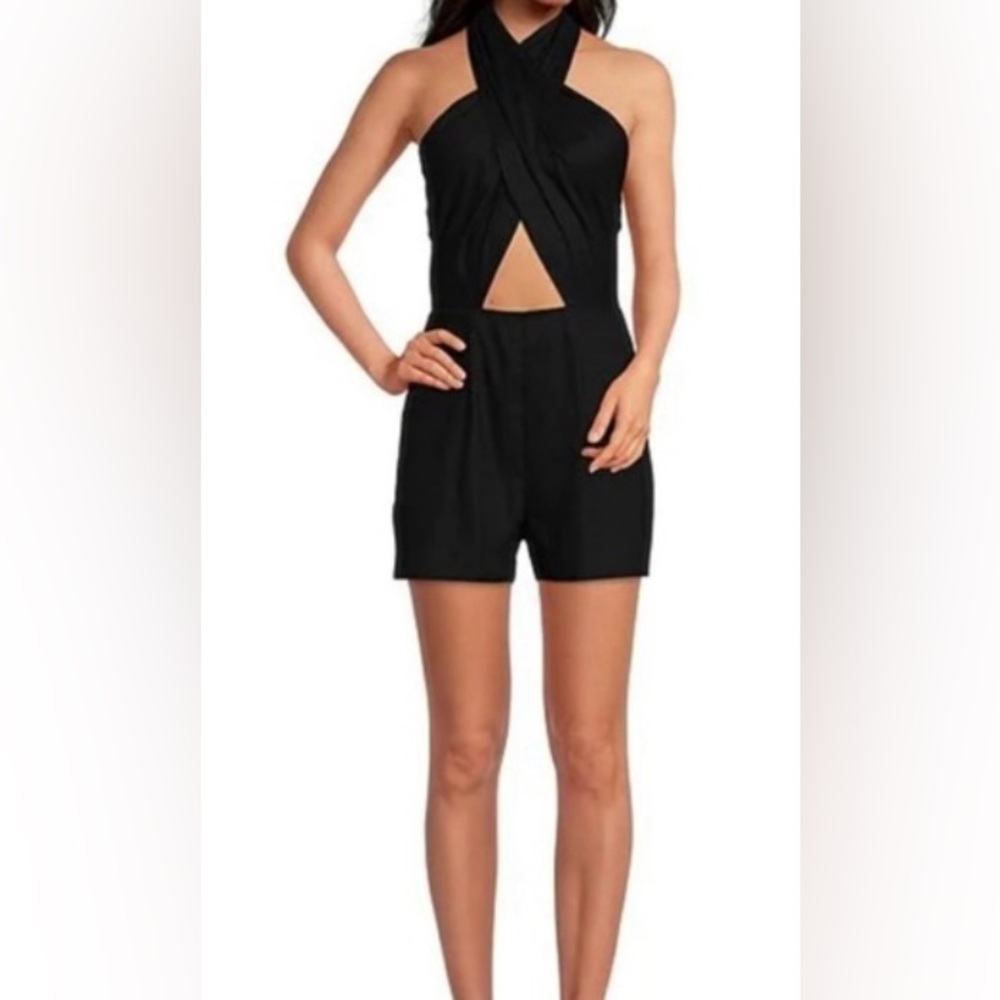 Gianni Bini Black Emmie Romper NWT